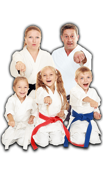 Martial Arts Lessons for Families in Spring Hill KS - Sitting Group Family Banner