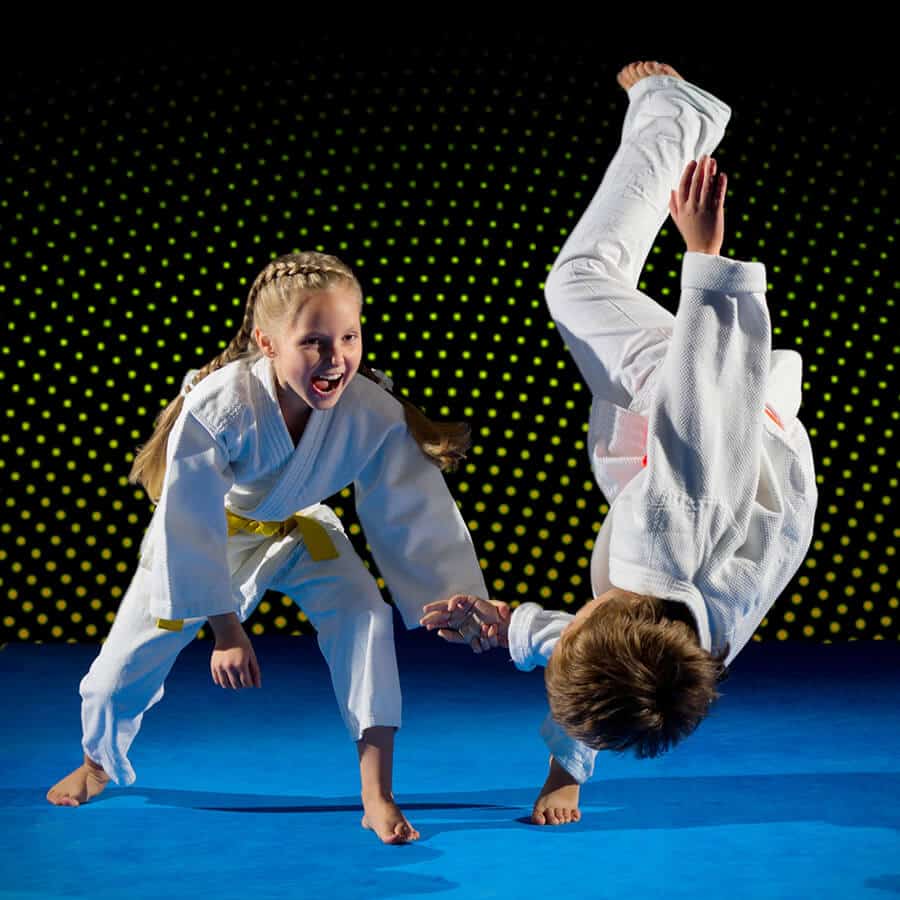 Martial Arts Lessons for Kids in Spring Hill KS - Judo Toss Kids Girl